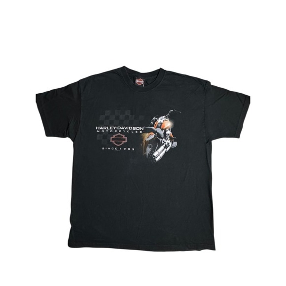 Vintage Harley Davidson Motorcycle‎ Graphic Tee XL USA Made Boise Idaho